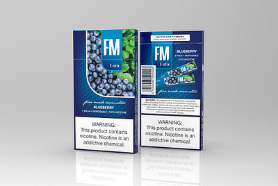 FM Vape E-stix cigarettes design packaging design print design tobacco packaging