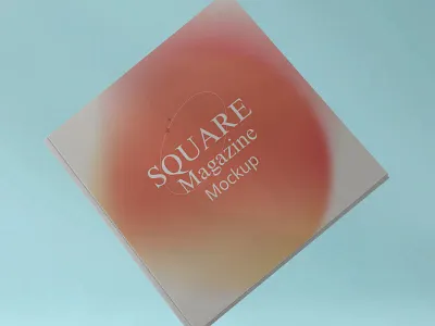 Square Magazine Mockup magazine magazine cover mockup mockup ideas mockup template square magazine mockup