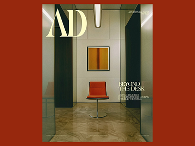 Architectural Digest Cover Redesign architechtural architechtural design art direction creative design editorial design graphic design interior design layout design magazine cover modern design publication design typo typography