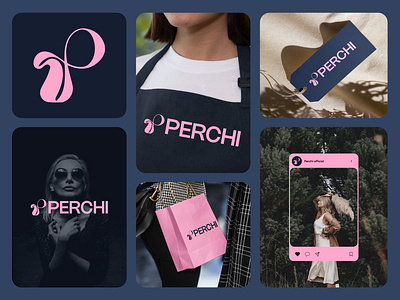 Perchi Logo Design apparel brand identity branding clothing clothing brand creative logo fashion fashion logo fashion store graphic design icon logo logo design logo mark logotype minimalist logo monogram startup symbol woman fashion