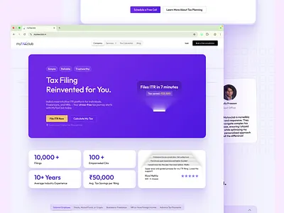 Home Page Design - Landing Page - Fintech design fintech graphic design home page landing page saas ui