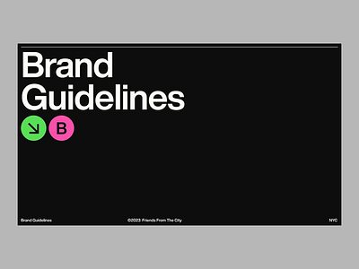 Minimalist Brand Guidelines Cover bold typography brand brand guidelines brand identity branding creative creative design dark dark mode design digital art minimalist design modern typography visual identity