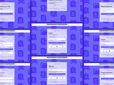 Authentication Screens - Login, Signup, Forget Password, OTP apple login authentication authentication pages authentication screens design fintech forget password google login google sign in graphic design login microsoft login otp saas signin signup