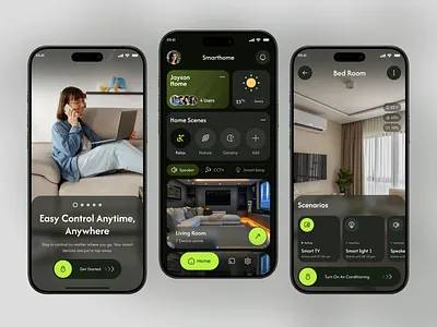 Smart Home Mobile App app design clean control control home design home ios mobile aplication mobile app mobile app design product design smart smart device smart home smart home app ui uiux uiux design