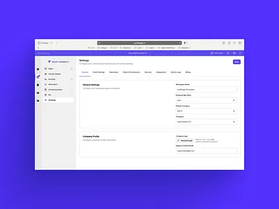Settings - General - B2B - Fintech b2b design fintech general graphic design saas settings ui