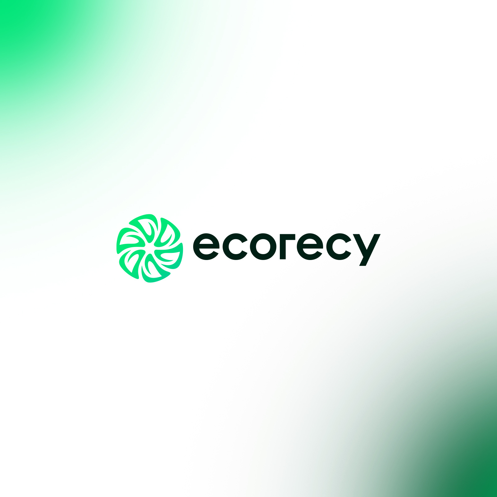 Ecorecy Logo Design brandidentity branding design ecofriendlybrand ecolifestyle ecologo logo logobranding logoinspiration modernlogo natureinspireddesign recyclingideas sustainabledesign visualidentity