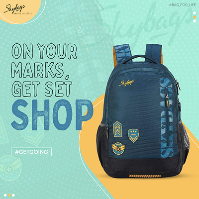 Social Media Post for Bag branded backpack creative design buy backpacks online india college bag social post school backpack instagram post skybags back to school sale travel bag promotional graphic trendy backpack digital campaign youth backpack promotion ad