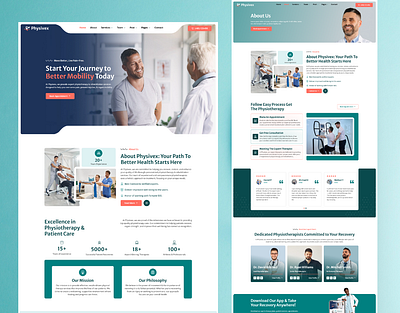 Physivex — Physical Therapy & Physiotherapy Elementor Template K doctor elementor landing page landingpage medical orthopedic pharmacy physical physiotherapy psychologist rehab rehab website rehabilitation rehaibation sport therapy ui webdesign wellness wordpress