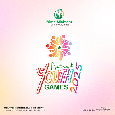 PMYP NATIONAL YOUTH GAMES 2025 LOGO DESIGN adobe illustrator branding colorful concept design design games gradient logo graphic design illustration logo logo design mockups national games logo photoshop tshirts logo typograph youth logo design