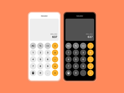 UI Challenge Day 13 - Calculator design ui