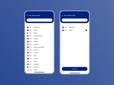 UI Challenge Day 20 - list of country codes design challenge country codes ui
