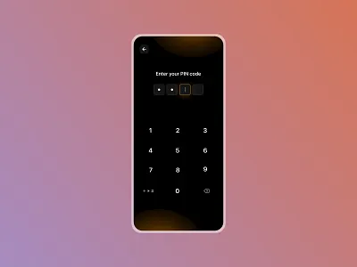UI Challenge Day 21 - Enter pin code design challenge enter pin code ui