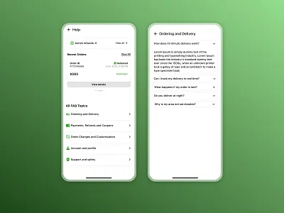 UI Challenge Day 25 - FAQ screen design
