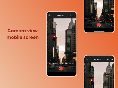 UI Challenge Day 29 - Camera view mobile screen design