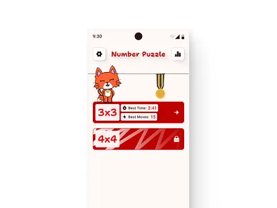 Number Puzzle Game animation anime app app game character design game figma graphic design minimal app mobile new game numbers game trend game ui ux