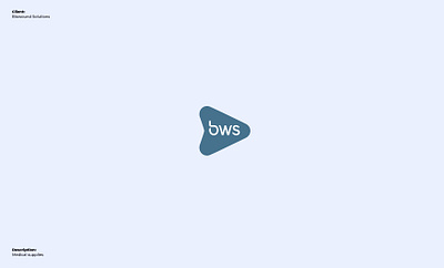 BWS Logo branding design graphic design identity logo logotype