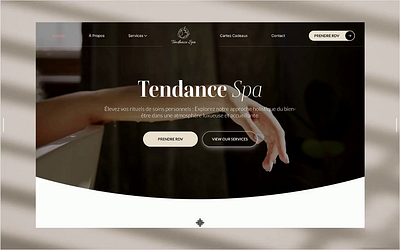 Tendance Spa Framer Website figma framer framer development web design