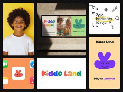Brand Identity • Kiddo Land branding graphic design logo social media