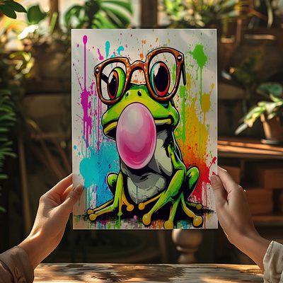 Funky Frog Art design graphic design