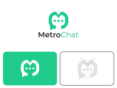 MetroChat Logo Design | Modern Messaging App Branding branding chat chat logo communication logo conversation logo graphic design logo logo design logo designer message message logo messaging app logo modern minimal logo social app branding startup logo tech logo technology