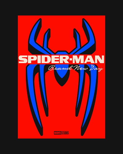 Spider-Man Brand New Day Poster branding design faelpt illustration instagram lettering spiderman type typedesign typography ui
