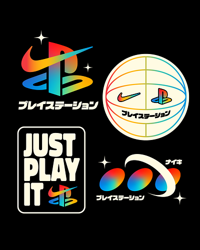 PlayStation x Nike branding design faelpt illustration instagram lettering nike playstation type typedesign typography ui
