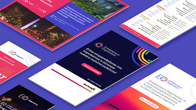 Graphic design work for EO – Entrepreneurs' Organization branding design graphic design icon