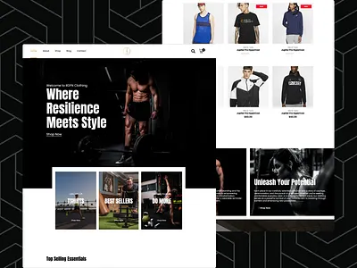 Clothing Brand Website | Web design | UI/UX | Landing Page |Shop activewear ui apparel store clean design clean layout clothing brand wesbite clothing store ecommerce website fashion ui fitness brand landing page minimal design modern ui product page sports brand sportswear website streetwear website ui ux web design