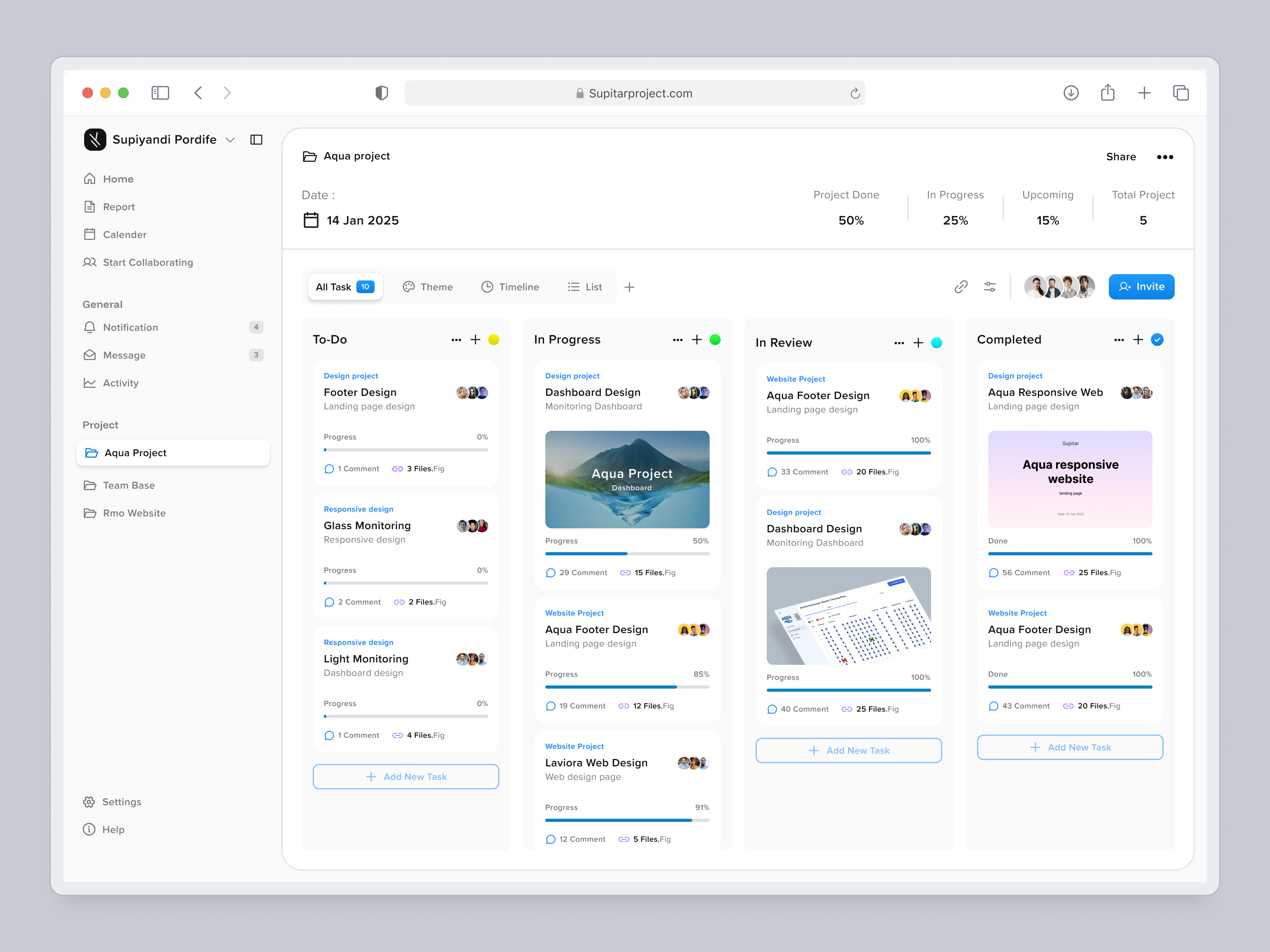 Pordife - Project Management app b2b clean landing page management product design project project management project manager saas saas website schedule table to do list tool tracking uiux uxdesign web app