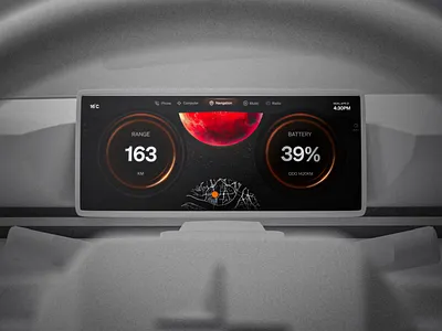 Polestar Cockpit UI – Interactive Cockpit & 3D Motion Interface aftereffects automativeux carinterface cockpitui drivingexperience electricvehicle figmadesign interaction design motiondesign polestardesign productdesign smartcockpit uishowcase uxanimation uxdesign