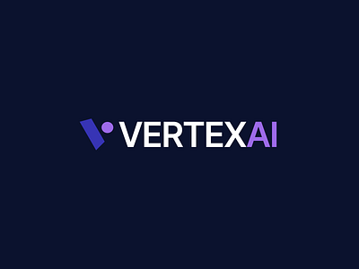Logo Drop of the Day - Vertexai by Zillylogos! branding custom logo design design graphic design illustration logo logo design ui vector visual identity