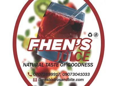 Bottle Juice Sticker