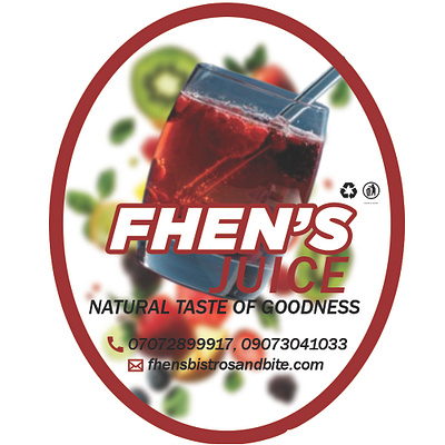 Bottle Juice Sticker