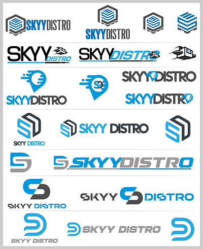 Skyy Distro - Logo Development Package corporate logo graphic designer logo logo design logo designer logo development mascot design monogram design