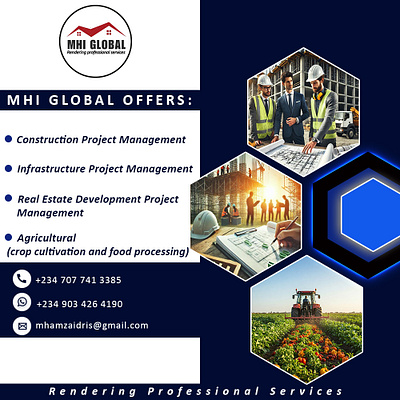 Project management flyer design