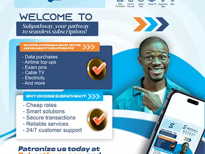 Company flyer graphic design