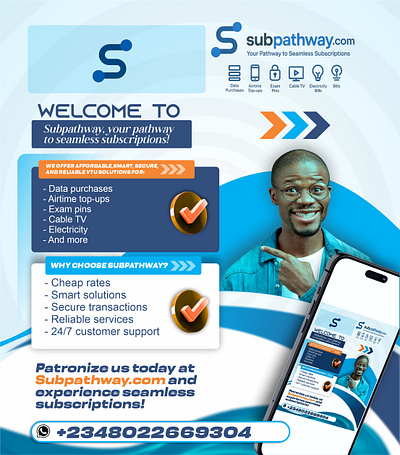 Company flyer graphic design