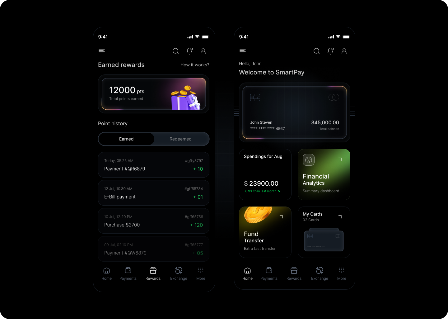 SmartPay Fintech App Design app design app ui app ui design design finanace fintech fintech app interface design latest modern ui ui design
