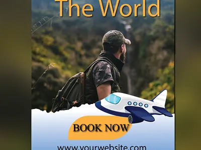 Travel Agency Social Media Ad Design advertising design animation brand visuals brandidentity branding design graphic design illustration tourism brand design ui