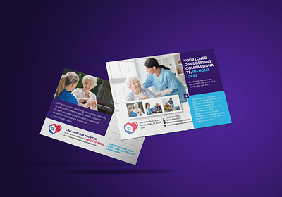 HOME CARE POST CARD business custom design eddm eddm postcard lawn care marketing material medical post card design postcard promotional real estate