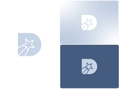 Letter D + Star logo mark brand branding coach coaching education educational growth leadership letter d letter d logo letter logo minimal logo modern logo platform rising star simple logo star star logo talent tutoring