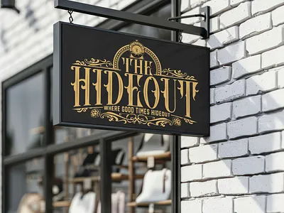 The Hideout - Logo Designs brand design brand strategy handlettering logo logotype design