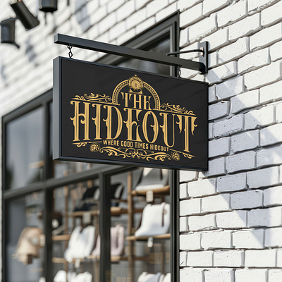The Hideout - Logo Designs brand design brand strategy handlettering logo logotype design