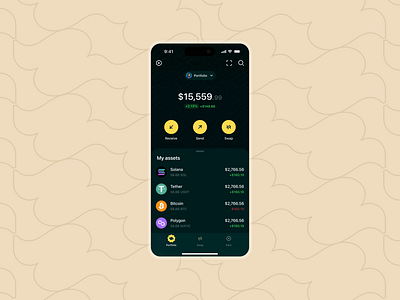 Animated Crypto Dashboard animation branding crypto design illustration nft ui ux