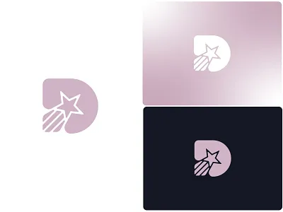 Letter D + Star logo mark brand branding coach coaching education growth leadership letter d letter d logo letter logo minimal logo modern logo platform rising rising star simple logo star star logo talent tutoring