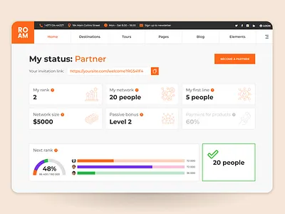 Referral system dashboard app clean design interface theme ui ui design ux web web design