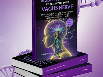 Vagus nerve nonfiction book cover design calm clarity health guide holistic health mind body nerve healing nerve therapy self healing stress relief vagus nerve wellness book