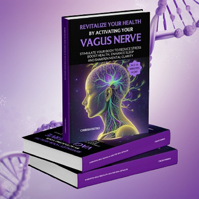 Vagus nerve nonfiction book cover design calm clarity health guide holistic health mind body nerve healing nerve therapy self healing stress relief vagus nerve wellness book