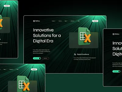 Refary - Innovative Digital Agency Website Design adobexddesign creative creativeui digitalagency figma figmaui responsive sketchapp ui uidesign ux website