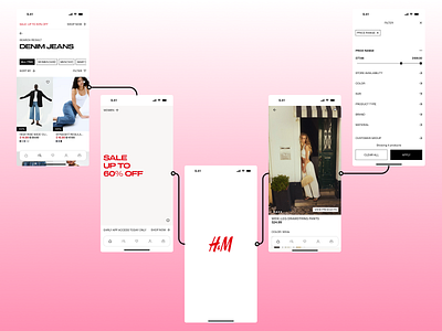 H&M Mobile App UI Concept 💡 appdesign vtn vtn design